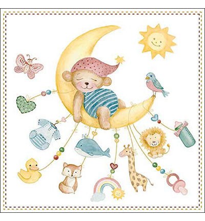 13318615 - Ambiente - Sleepy teddy bear - Serviettes – Général