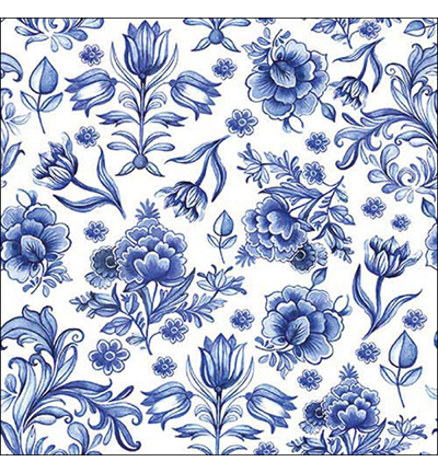 13318635 - Ambiente - Delft Blue flowers - 