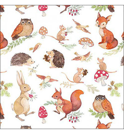 13318810 - Ambiente - Woodland animals - Serviettes – Automne
