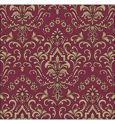 13319265 - Ambiente - Baroque ornament bordeaux - 