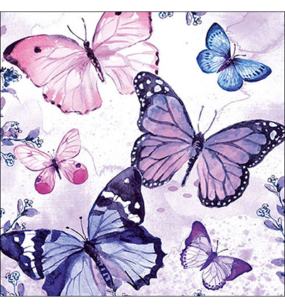 13319852 - Ambiente - Fluttering butterflies purple - 