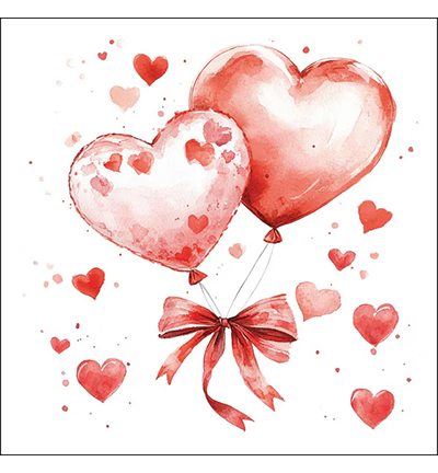 13320505 - Ambiente - Balloon hearts - Serviettes – Saint-Valentin
