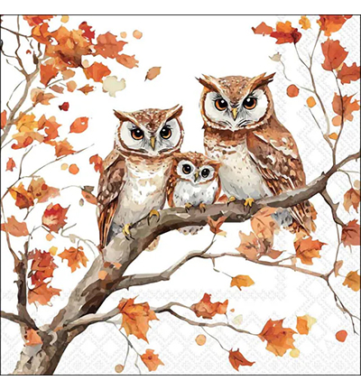 13320890 - Ambiente - Family of owls - Serviettes – Automne 13320890 - Ambiente - Family of owls - Serviettes – Automne