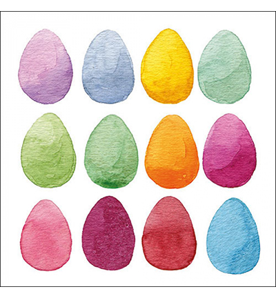 23317145 - Ambiente - Easter eggs all over black - Serviettes – Pâques