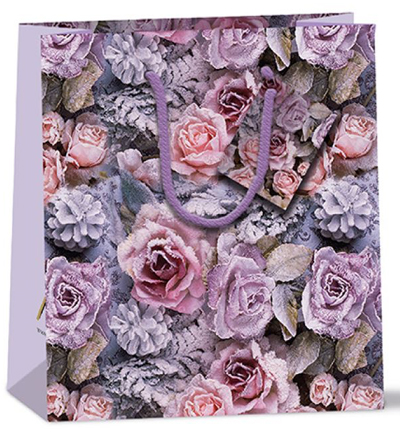 31215270 - Ambiente - Giftbag Winter Roses - Accessoires Sac cadeau