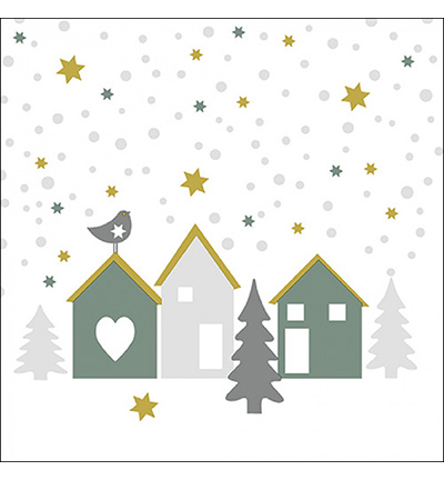 33313556 - Ambiente - Magic house sage - Serviettes – Noël