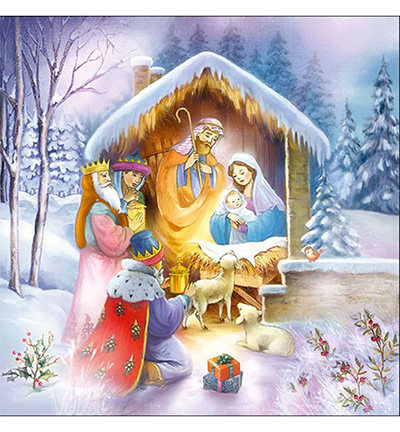 33315315 - Ambiente - Nativity - Serviettes – Général