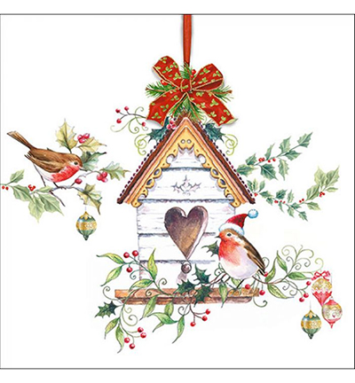 33315320 - Ambiente - X-Mas Birdhouse - Serviettes – Noël