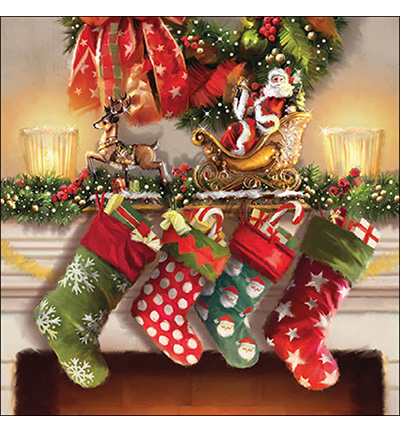 33317980 - Ambiente - Hanging stockings - Serviettes – Noël