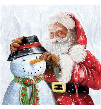 33318020 - Ambiente - Santa and snowman - Serviettes – Noël