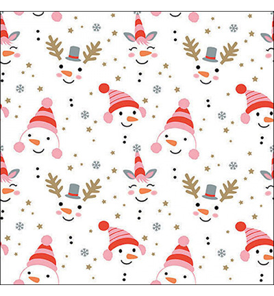 33318850 - Ambiente - Funny snowmen - Serviettes – Noël