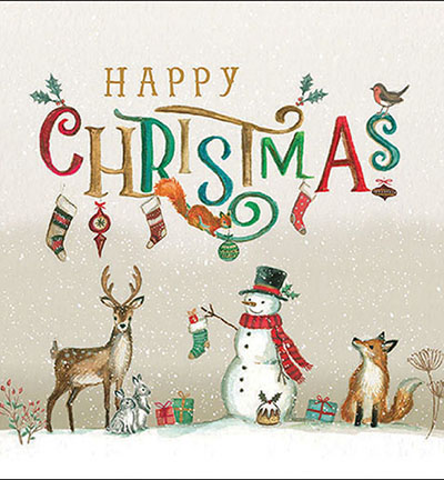 33318935 - Ambiente - Happy Christmas - Serviettes – Noël