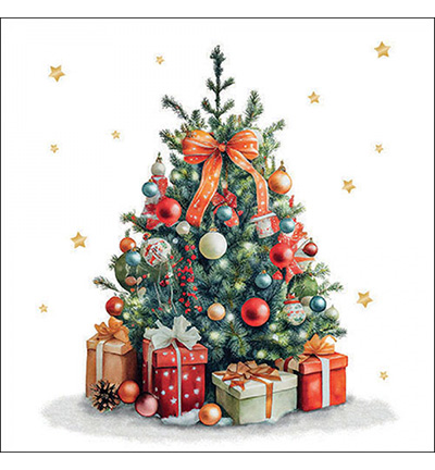 33319175 - Ambiente - Decorated Christmas tree - Serviettes – Noël