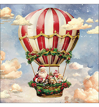 33319230 - Ambiente - Santa's air balloon - Serviettes – Noël