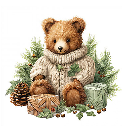 33320110 - Ambiente - Cuddle bear - Serviettes – Noël