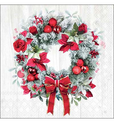 33321030 - Ambiente - Blooming wreath - Serviettes – Noël 33321030 - Ambiente - Blooming wreath - Serviettes – Noël