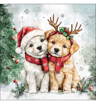 33321210 - Ambiente - Cody and Buddy - Serviettes – Noël 33321210 - Ambiente - Cody and Buddy - Serviettes – Noël