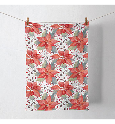 37816490 - Ambiente - Poinsettia and Berries - Accessoires Torchon