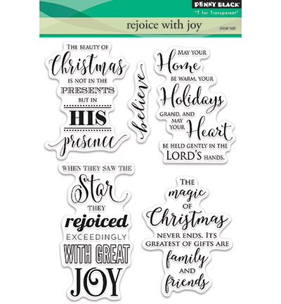 30-384 - Penny Black - Rejoice with joy - Textes