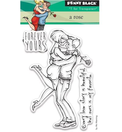 30-393 - Penny Black - A Rose - Clear Set Stamp
