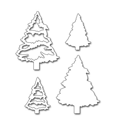 51-384 - Penny Black - Evergreen Tree(Metal Die) - 