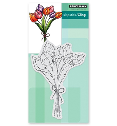 40-612 - Penny Black - Tulip bouquet - Slapstick/Cling Stamp