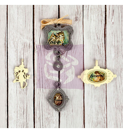 563547 - Prima Marketing - (4)Metal embellishments - Trinkets