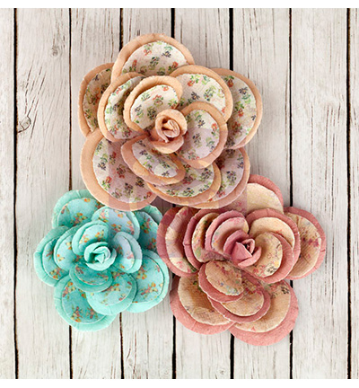 565350 - Prima Marketing - (3)paper flowers large - Paper Flowers