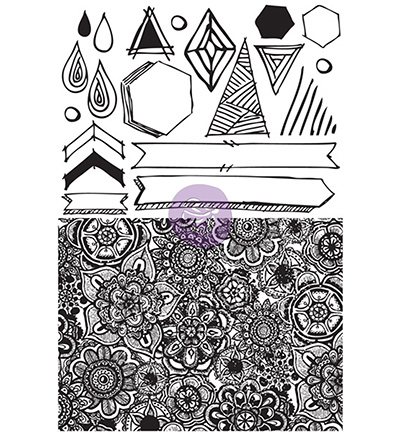 573133 - Prima Marketing - Cling Stamp-Free Spirit - 