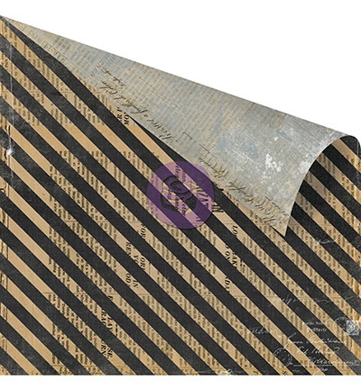 813819 - Prima Marketing - Double sided paper-Stamps & Stripes - 12"x12" Paper