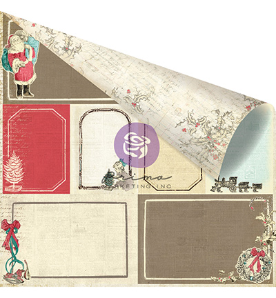 846428 - Prima Marketing - Holiday Jubilee Col-Holiday - 12"x12" Paper