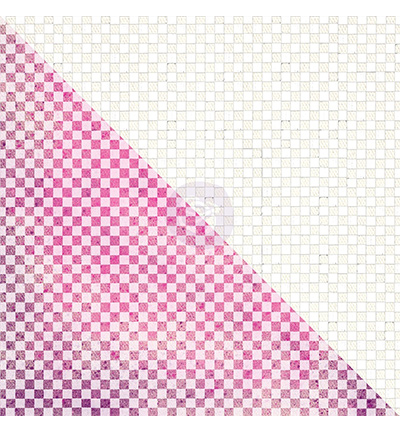 960582 - Prima Marketing - Canvas White 1 Checker Pattern - White Resist Canvas