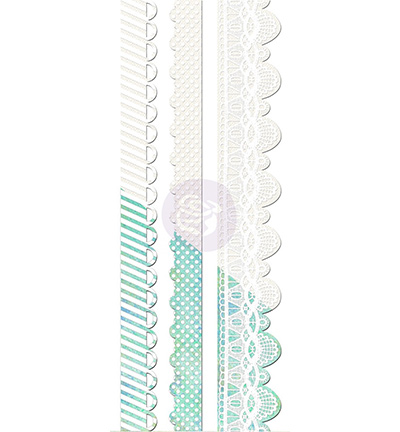 961190 - Prima Marketing - Canvas Borders 2 White - White Resist Canvas Border