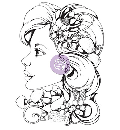 980016 - Prima Marketing - Cling Stamp-Girl Sophie - Cling Stamp