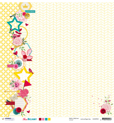 SCRAPFD01 - StudioLight - Flower Delight nr.01 - Scrap