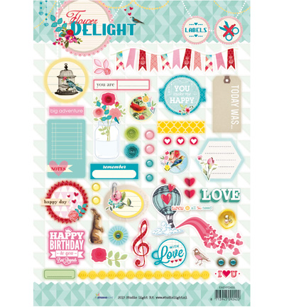 EASYFD455 - StudioLight - Flower Delight nr.455 - A4 Papier Die Cut
