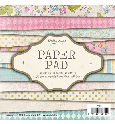 PPSL11 - StudioLight - Paper Pad Blok nr.11 - Paper Pad 15x15cm