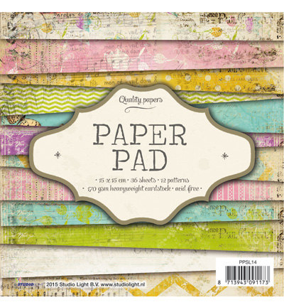 PPSL14 - StudioLight - Paper Pad Blok nr.14 - Paper Pad 15x15cm
