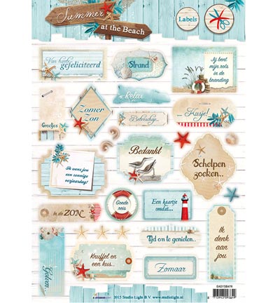 EASYSB476 - StudioLight - Summer at the Beach nr.476 - A4 Papier Die Cut