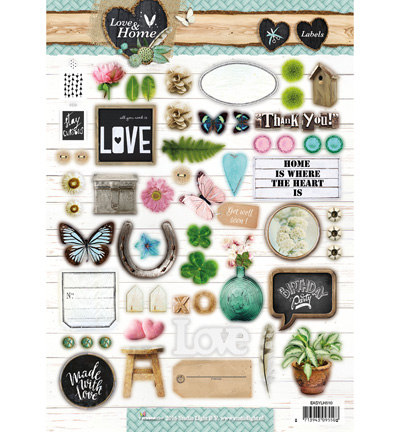 EASYLH510 - StudioLight - Love & Home nr.510 - A4 Papier Die Cut