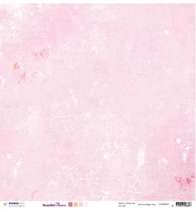 SCRAPBF01 - StudioLight - Beautiful Flowers nr.01 - Scrap