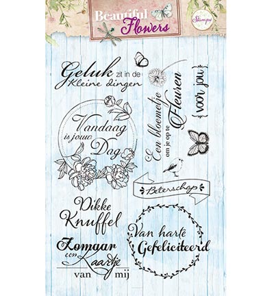 STAMPBF141 - StudioLight - Beautiful Flowers nr.141 - Stamps Beautiful Flowers