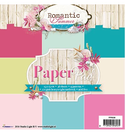 PPRS36 - StudioLight - Romantic Summer nr.36 - Paper Pad 15x15cm