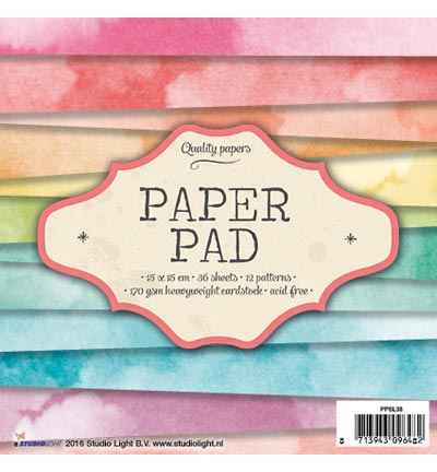 PPSL38 - StudioLight - Paper Pad Blok nr.38 - Paper Pad 15x15cm