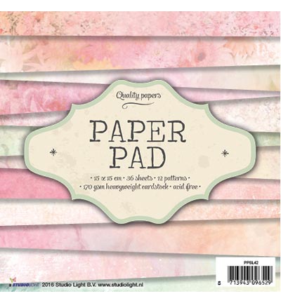 PPSL42 - StudioLight - Paper Pad Blok nr.42 - Paper Pad 15x15cm