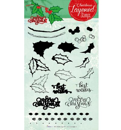STAMPLS10 - StudioLight - Layered Christmas Stamps nr.10 - 