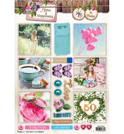 EASYHH549 - StudioLight - Home & Happiness nr.549 - A4 Papier Die Cut