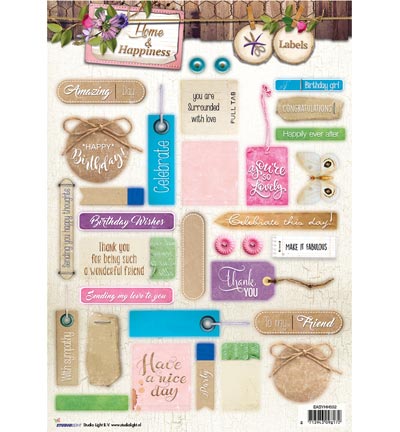 EASYHH552 - StudioLight - Home & Happiness nr.552 - A4 Papier Die Cut