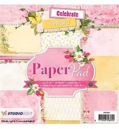 PPCS51 - StudioLight - Celebrate Spring nr.51 - Paper Pad 15x15cm