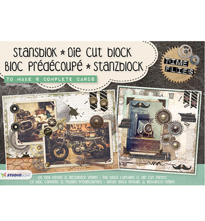 A5STANSBLOKSL06 - StudioLight - Time Flies nr.06 - Bloc prédécoupé A5